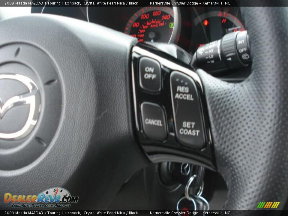 2009 Mazda MAZDA3 s Touring Hatchback Crystal White Pearl Mica / Black Photo #25