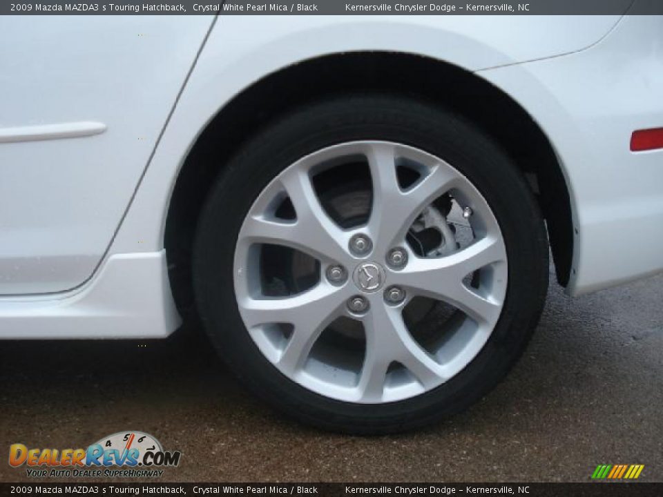 2009 Mazda MAZDA3 s Touring Hatchback Crystal White Pearl Mica / Black Photo #29