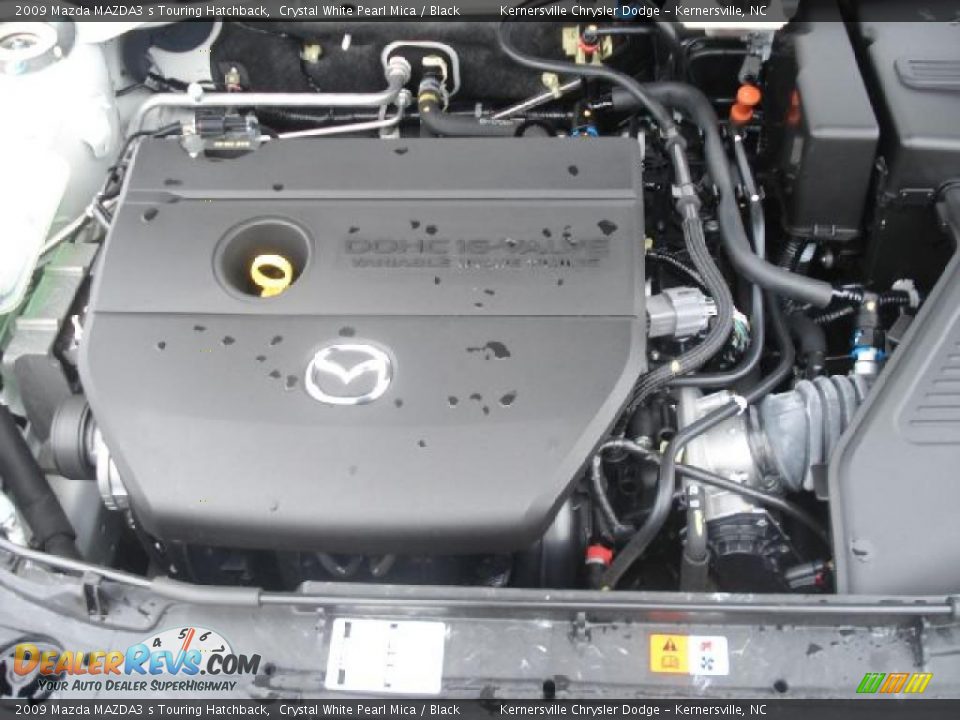 2009 Mazda MAZDA3 s Touring Hatchback Crystal White Pearl Mica / Black Photo #31