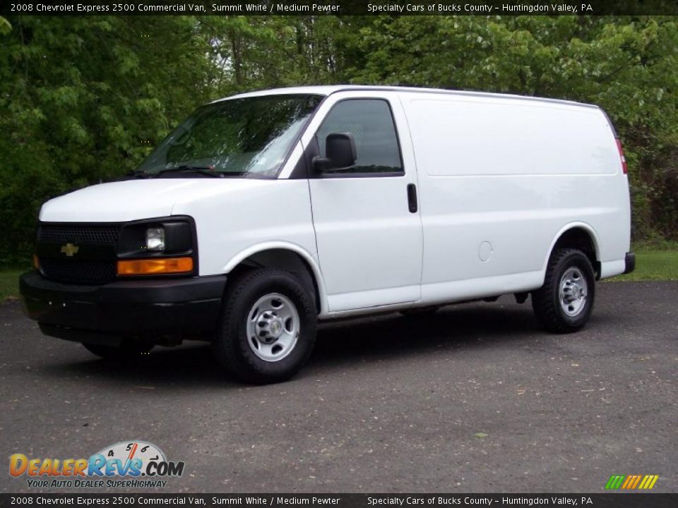 Summit White 2008 Chevrolet Express 2500 Commercial Van Photo #1