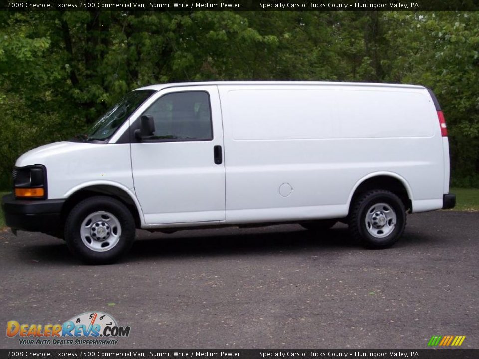 2008 Chevrolet Express 2500 Commercial Van Summit White / Medium Pewter Photo #3