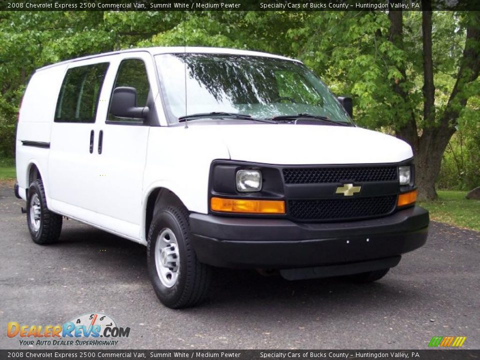 2008 Chevrolet Express 2500 Commercial Van Summit White / Medium Pewter Photo #9