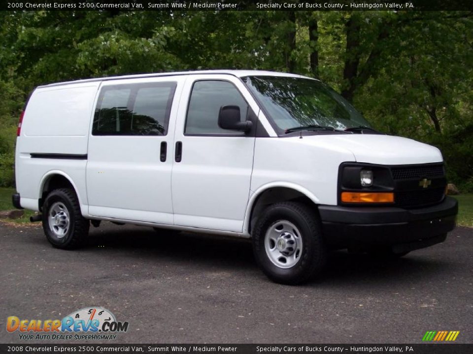 2008 Chevrolet Express 2500 Commercial Van Summit White / Medium Pewter Photo #10