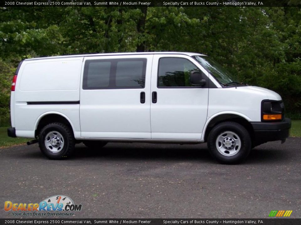 2008 Chevrolet Express 2500 Commercial Van Summit White / Medium Pewter Photo #11