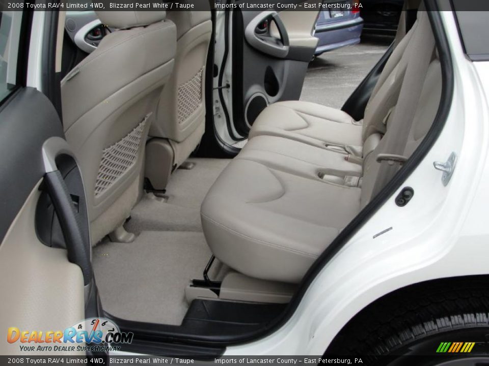 2008 Toyota RAV4 Limited 4WD Blizzard Pearl White / Taupe Photo #8