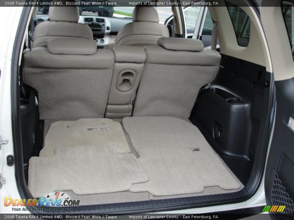 2008 Toyota RAV4 Limited 4WD Blizzard Pearl White / Taupe Photo #9