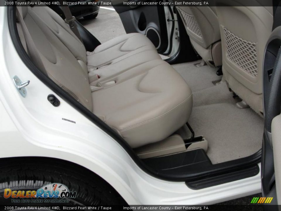 2008 Toyota RAV4 Limited 4WD Blizzard Pearl White / Taupe Photo #10