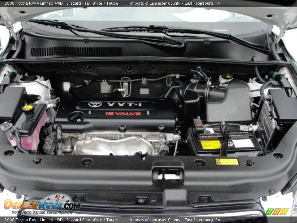 2008 Toyota RAV4 Limited 4WD Blizzard Pearl White / Taupe Photo #16