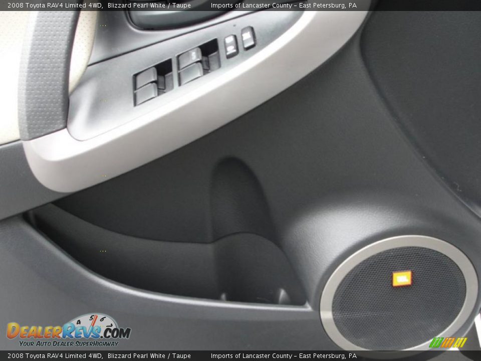 2008 Toyota RAV4 Limited 4WD Blizzard Pearl White / Taupe Photo #20