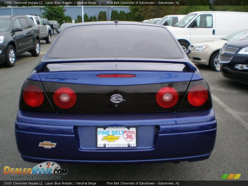 2005 Chevrolet Impala LS Laser Blue Metallic / Neutral Beige Photo #6