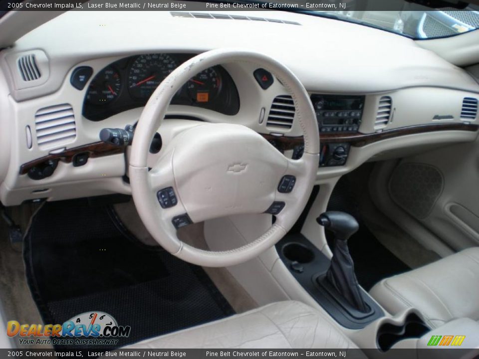2005 Chevrolet Impala LS Laser Blue Metallic / Neutral Beige Photo #10