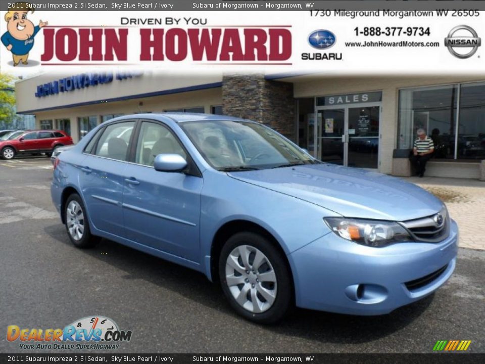 2011 Subaru Impreza 2.5i Sedan Sky Blue Pearl / Ivory Photo #1