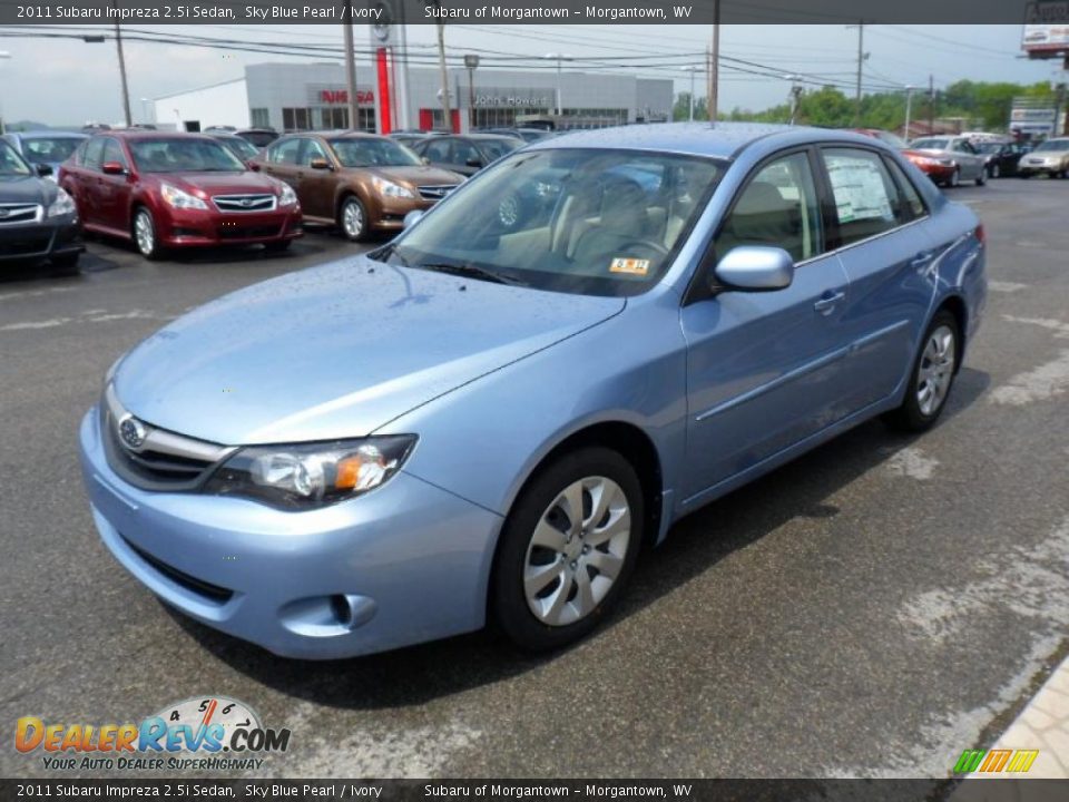2011 Subaru Impreza 2.5i Sedan Sky Blue Pearl / Ivory Photo #7