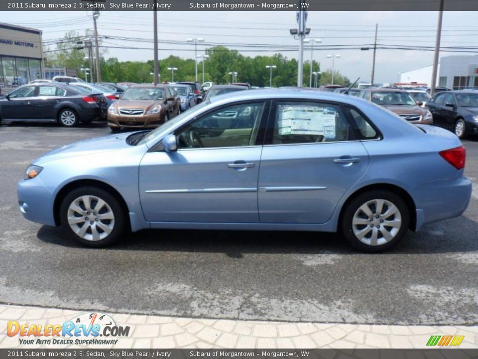 2011 Subaru Impreza 2.5i Sedan Sky Blue Pearl / Ivory Photo #8