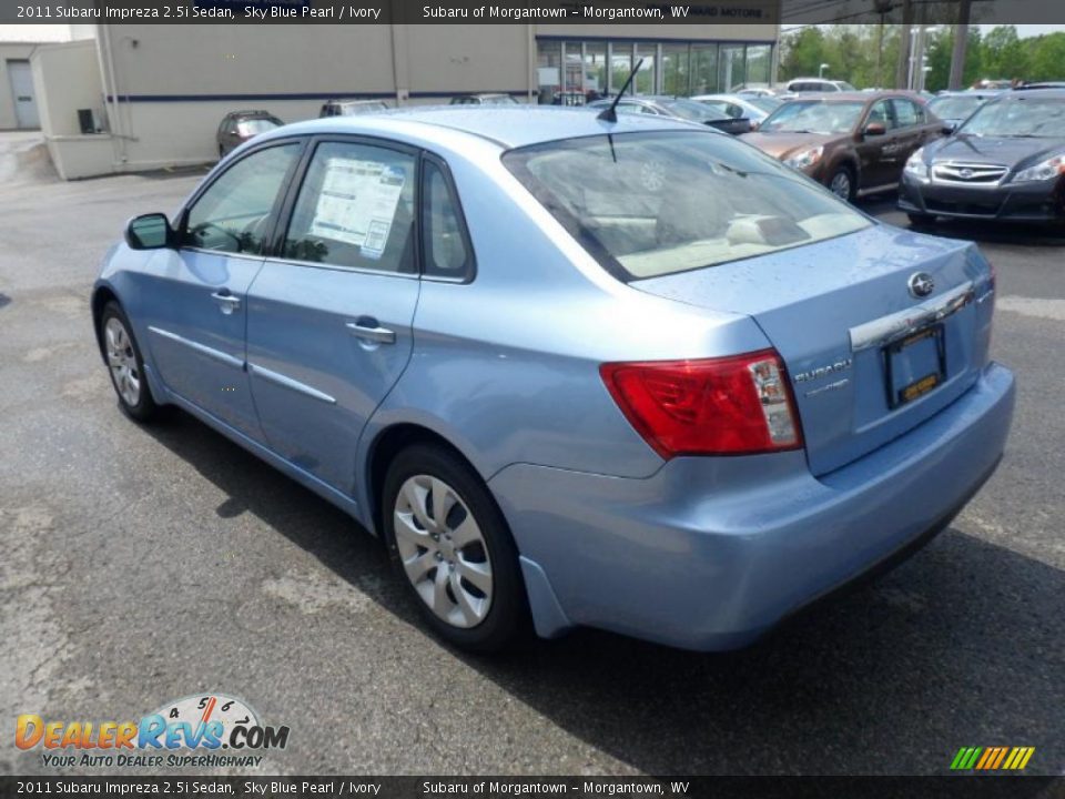 2011 Subaru Impreza 2.5i Sedan Sky Blue Pearl / Ivory Photo #9