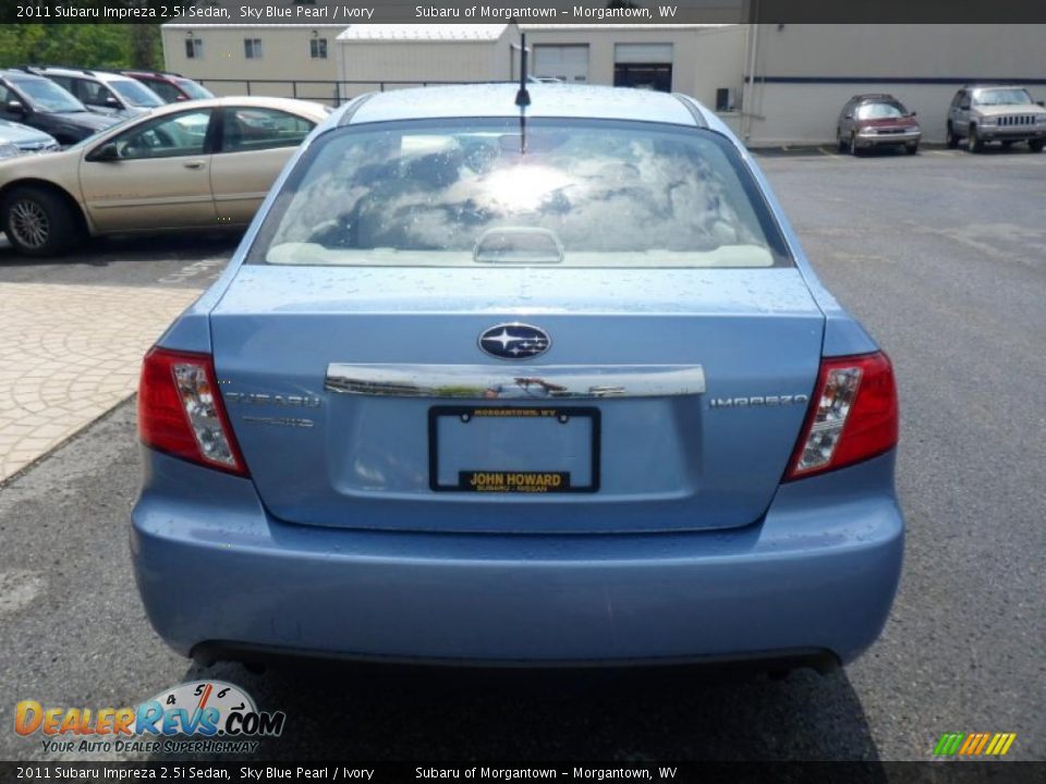 2011 Subaru Impreza 2.5i Sedan Sky Blue Pearl / Ivory Photo #10