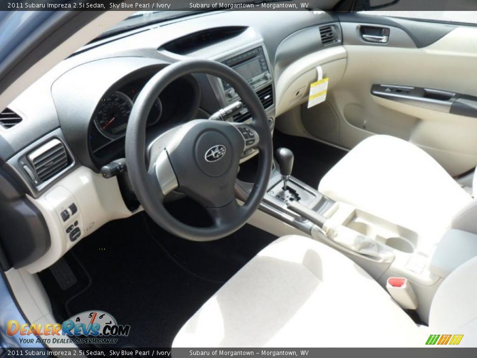2011 Subaru Impreza 2.5i Sedan Sky Blue Pearl / Ivory Photo #13