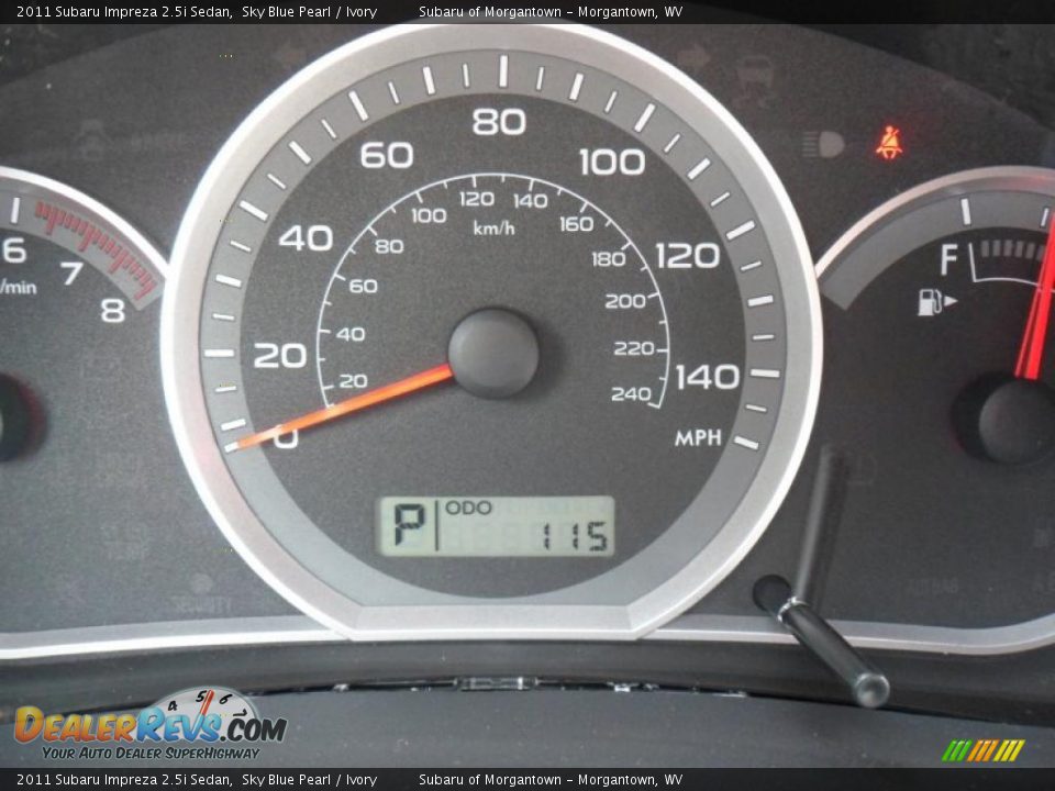 2011 Subaru Impreza 2.5i Sedan Sky Blue Pearl / Ivory Photo #20
