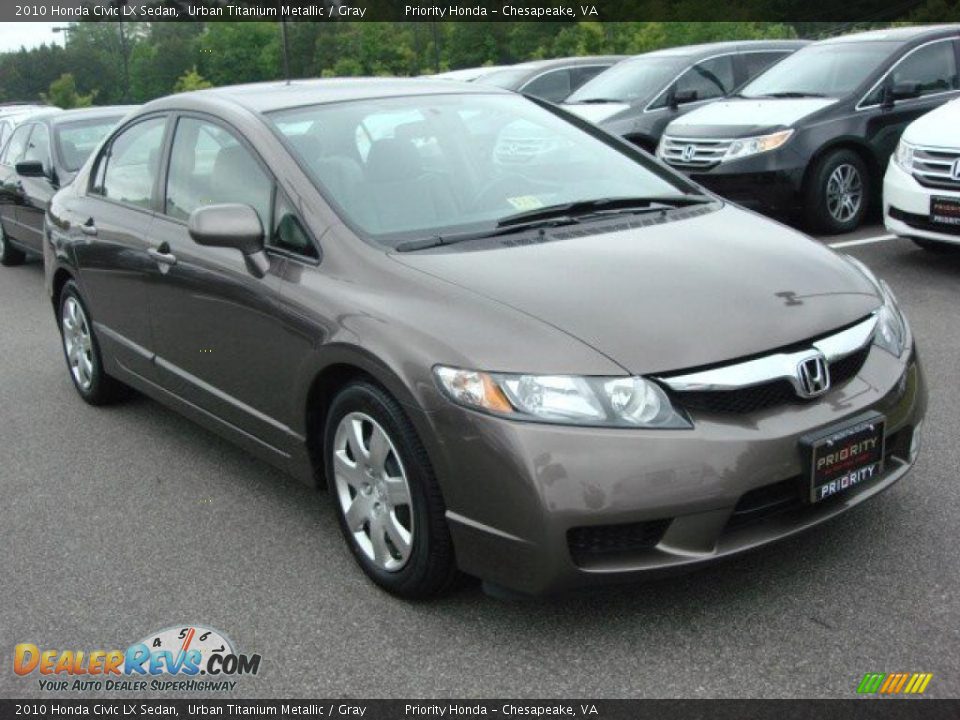 2010 Honda Civic LX Sedan Urban Titanium Metallic / Gray Photo #6