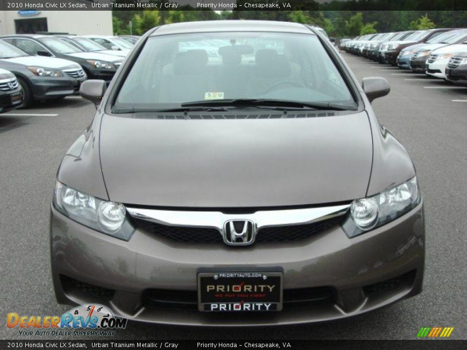 2010 Honda Civic LX Sedan Urban Titanium Metallic / Gray Photo #7