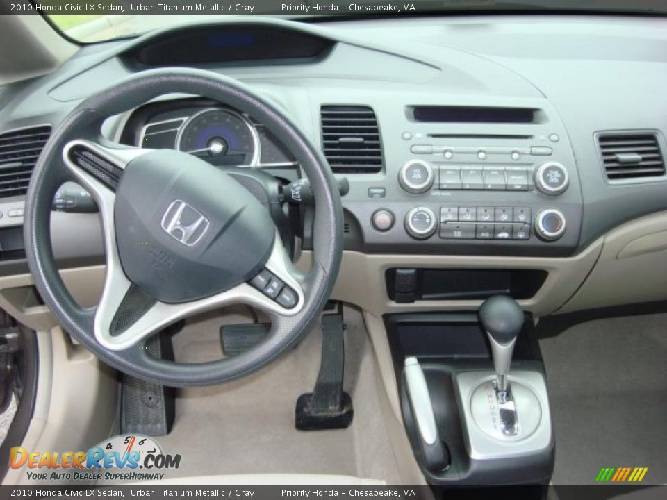 2010 Honda Civic LX Sedan Urban Titanium Metallic / Gray Photo #10