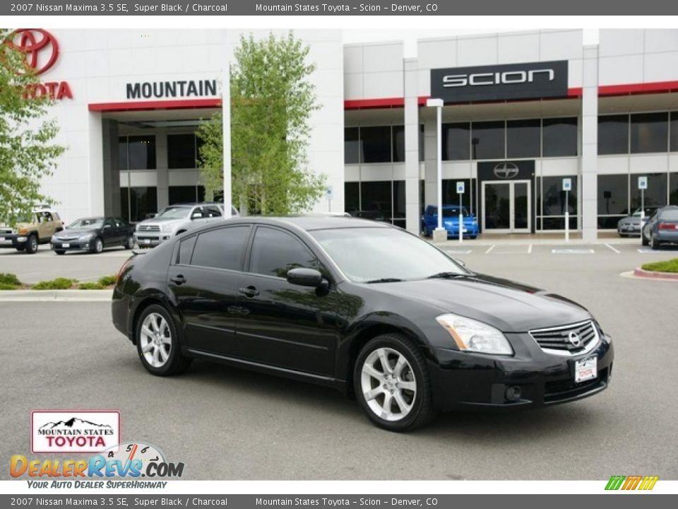 2007 Nissan Maxima 3.5 SE Super Black / Charcoal Photo #1