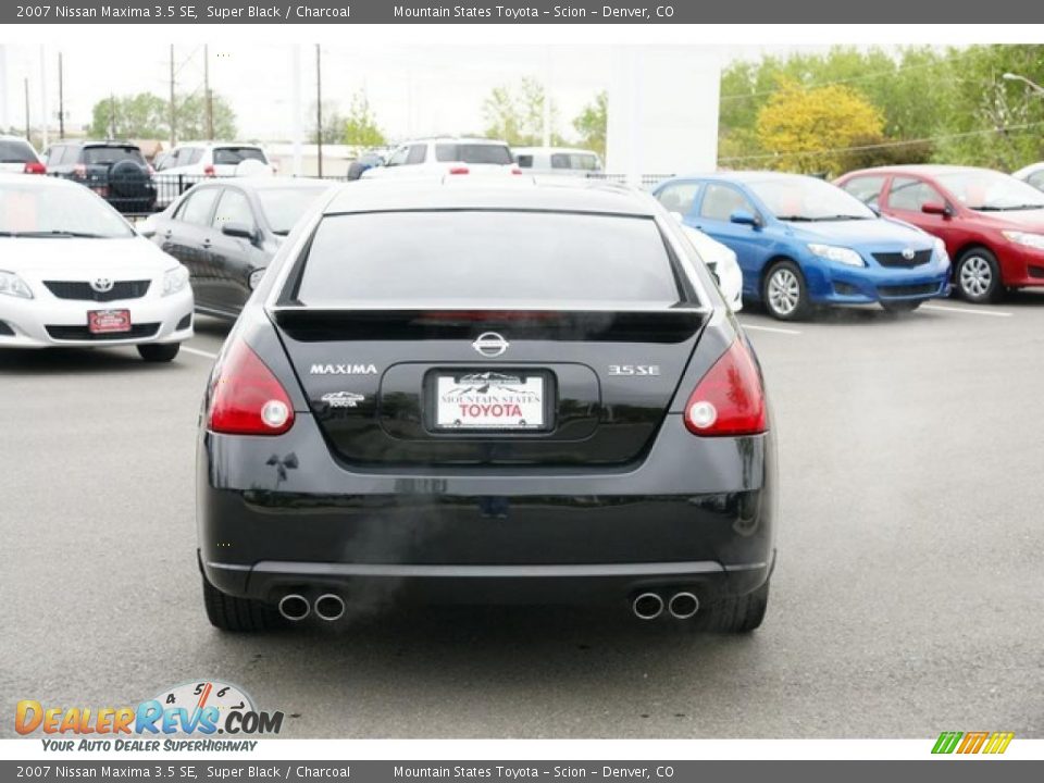 2007 Nissan Maxima 3.5 SE Super Black / Charcoal Photo #3