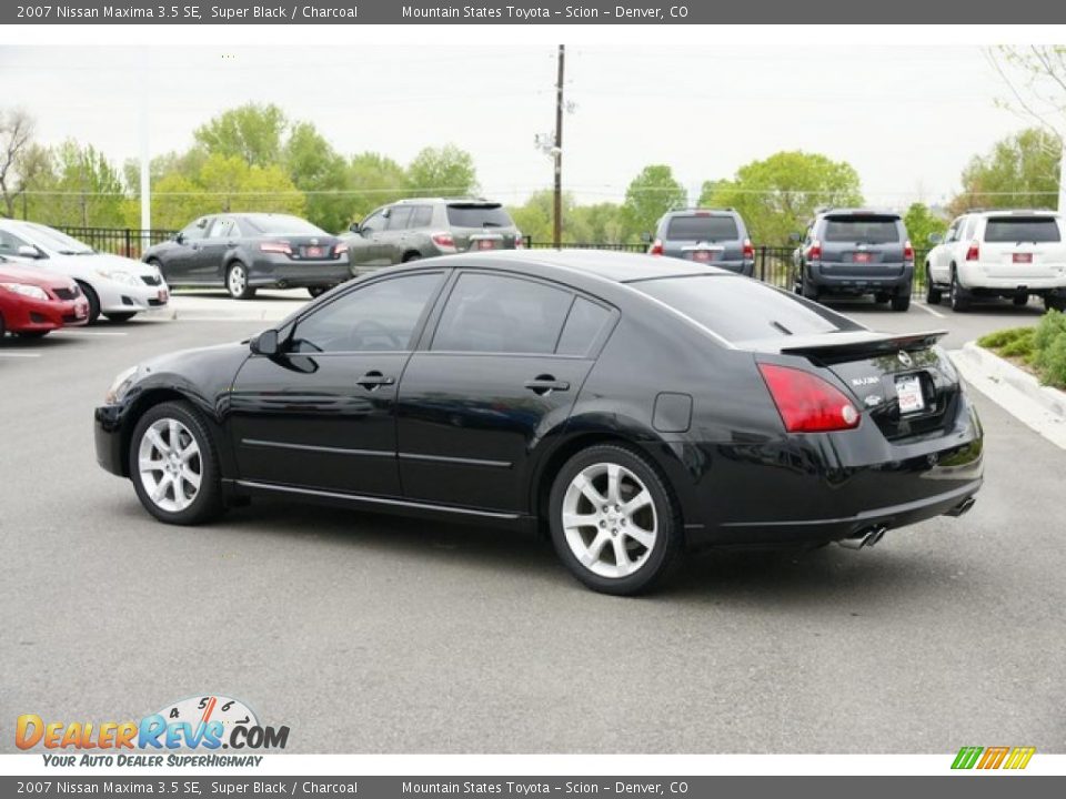 2007 Nissan Maxima 3.5 SE Super Black / Charcoal Photo #4