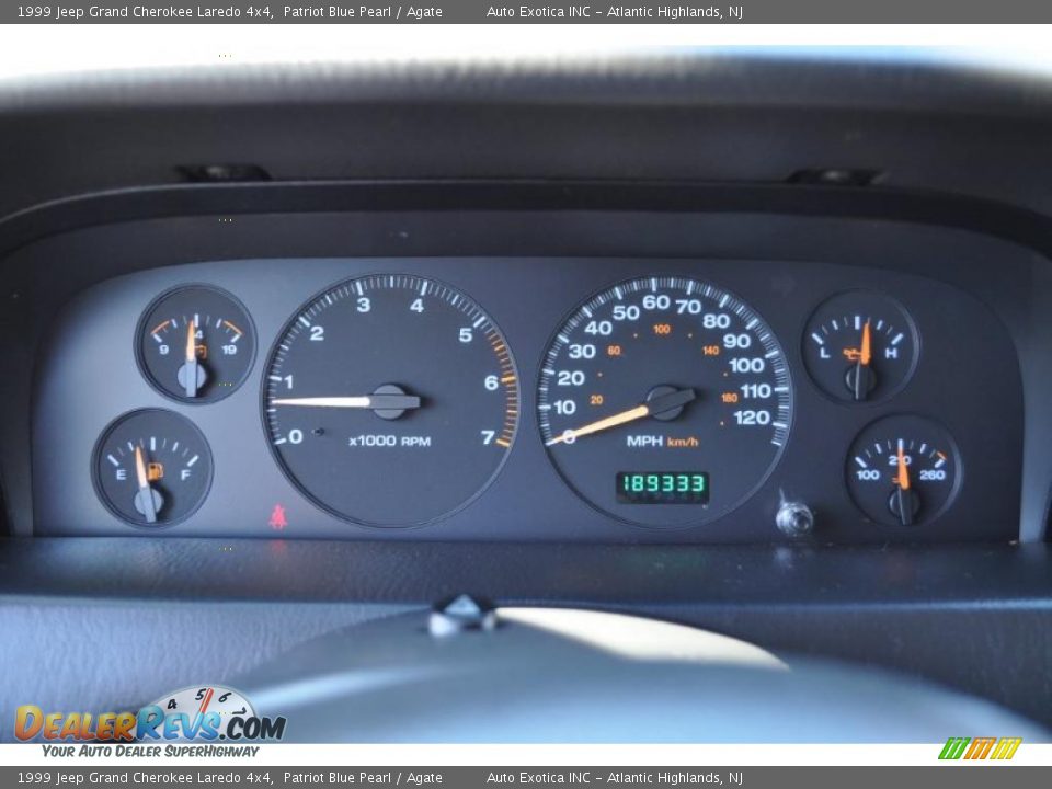1999 Jeep Grand Cherokee Laredo 4x4 Patriot Blue Pearl / Agate Photo #11