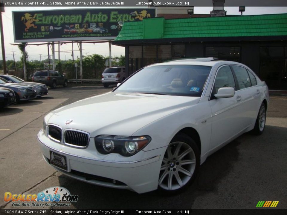 Alpine white bmw 745li #3