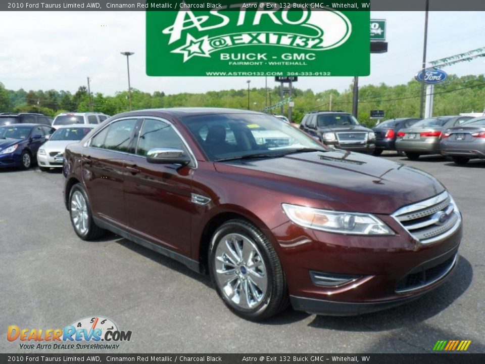 2010 Ford Taurus Limited AWD Cinnamon Red Metallic / Charcoal Black Photo #1