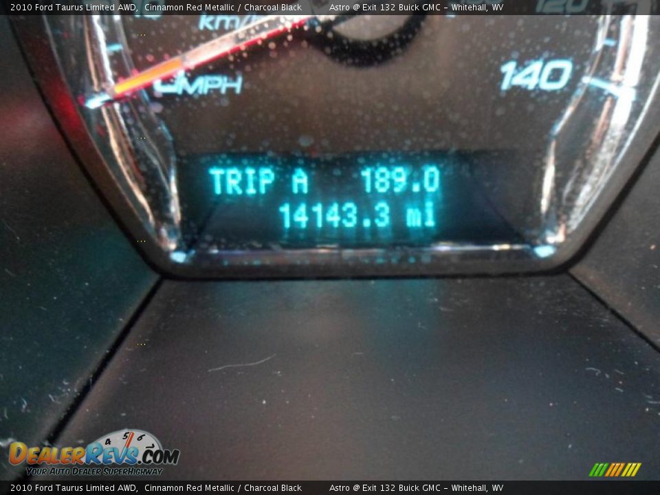 2010 Ford Taurus Limited AWD Cinnamon Red Metallic / Charcoal Black Photo #20