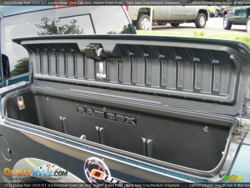 2011 Dodge Ram 1500 SLT Outdoorsman Crew Cab 4x4 Hunter Green Pearl / Dark Slate Gray/Medium Graystone Photo #5