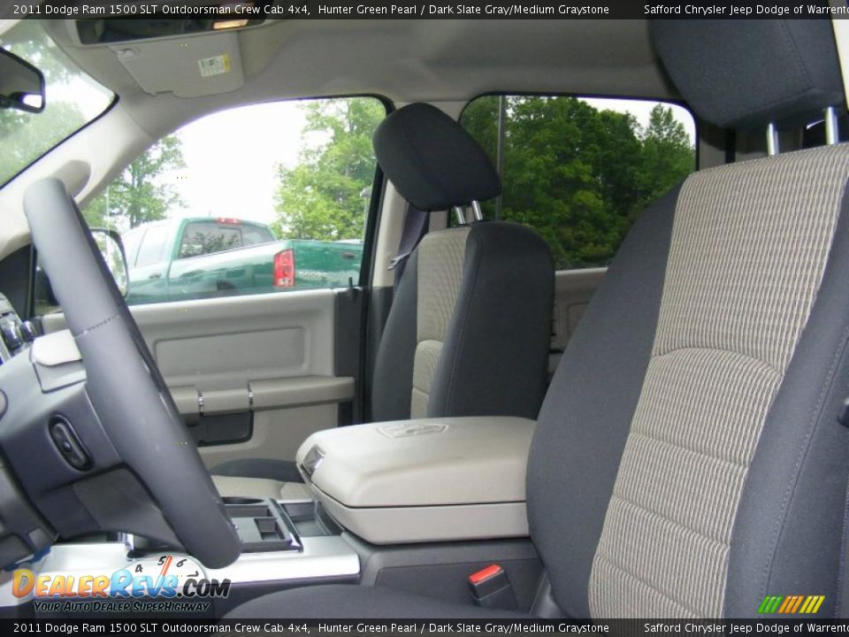 2011 Dodge Ram 1500 SLT Outdoorsman Crew Cab 4x4 Hunter Green Pearl / Dark Slate Gray/Medium Graystone Photo #7