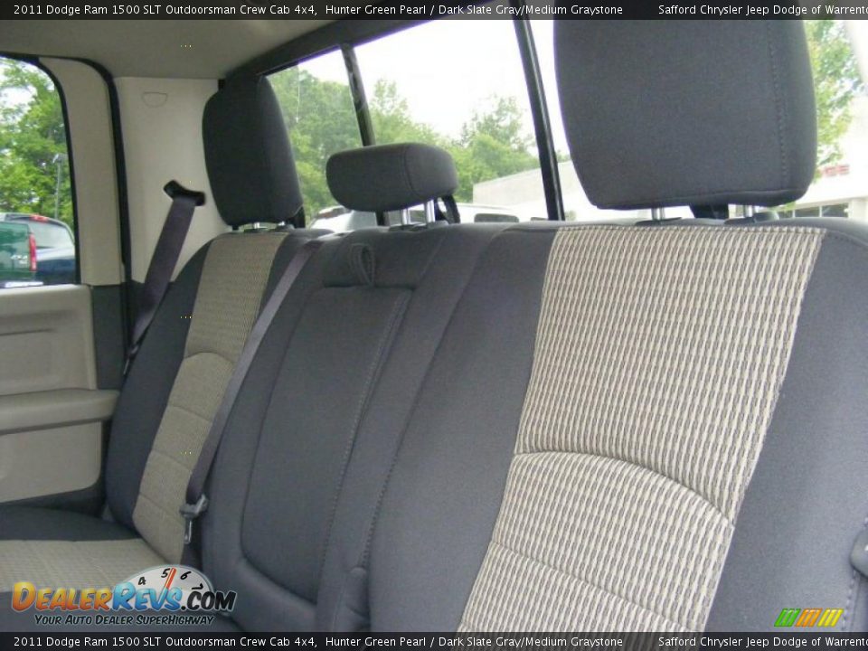 2011 Dodge Ram 1500 SLT Outdoorsman Crew Cab 4x4 Hunter Green Pearl / Dark Slate Gray/Medium Graystone Photo #8