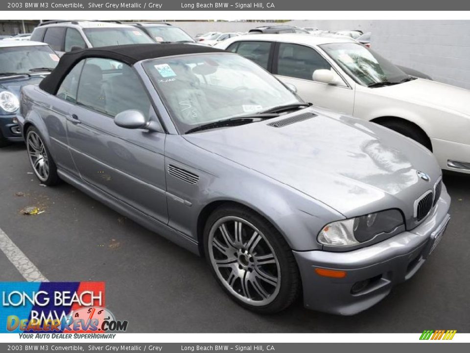 2003 BMW M3 Convertible Silver Grey Metallic / Grey Photo #1
