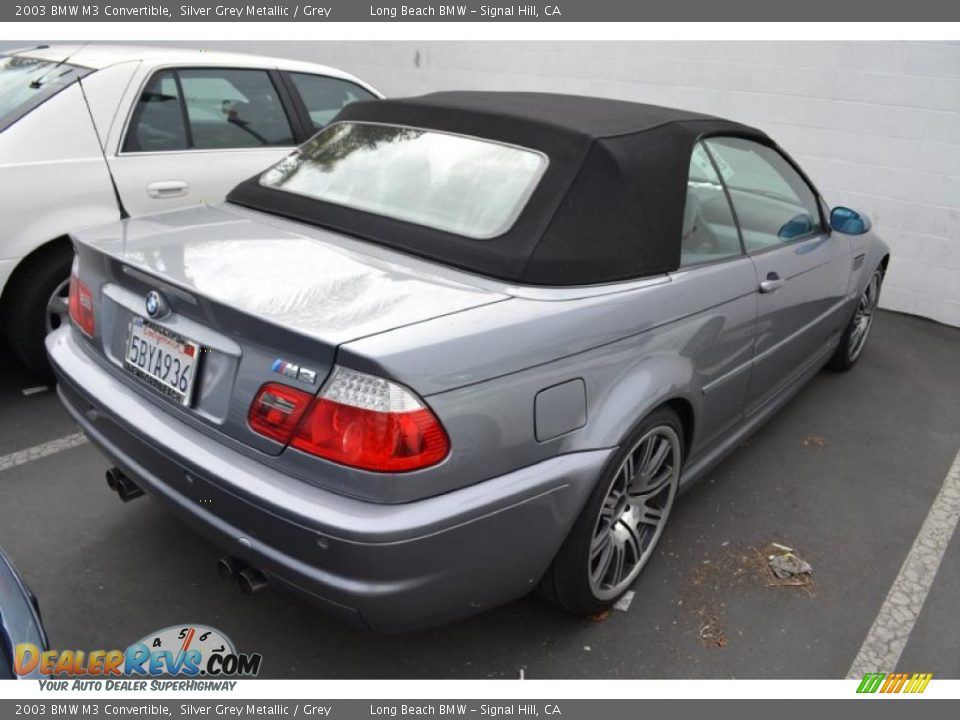 2003 BMW M3 Convertible Silver Grey Metallic / Grey Photo #3