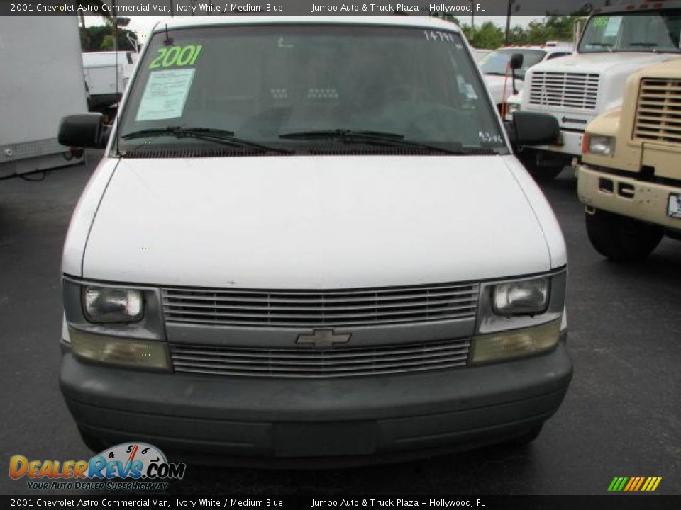 2001 Chevrolet Astro Commercial Van Ivory White / Medium Blue Photo #3