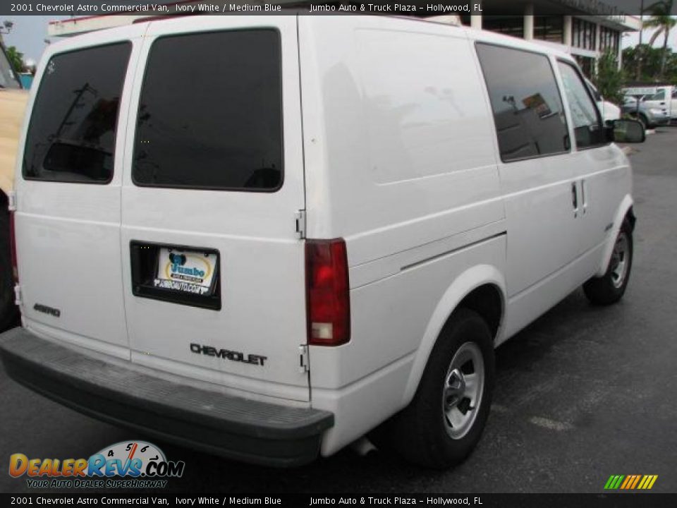 2001 Chevrolet Astro Commercial Van Ivory White / Medium Blue Photo #10