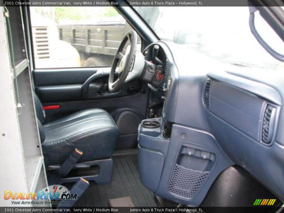2001 Chevrolet Astro Commercial Van Ivory White / Medium Blue Photo #12