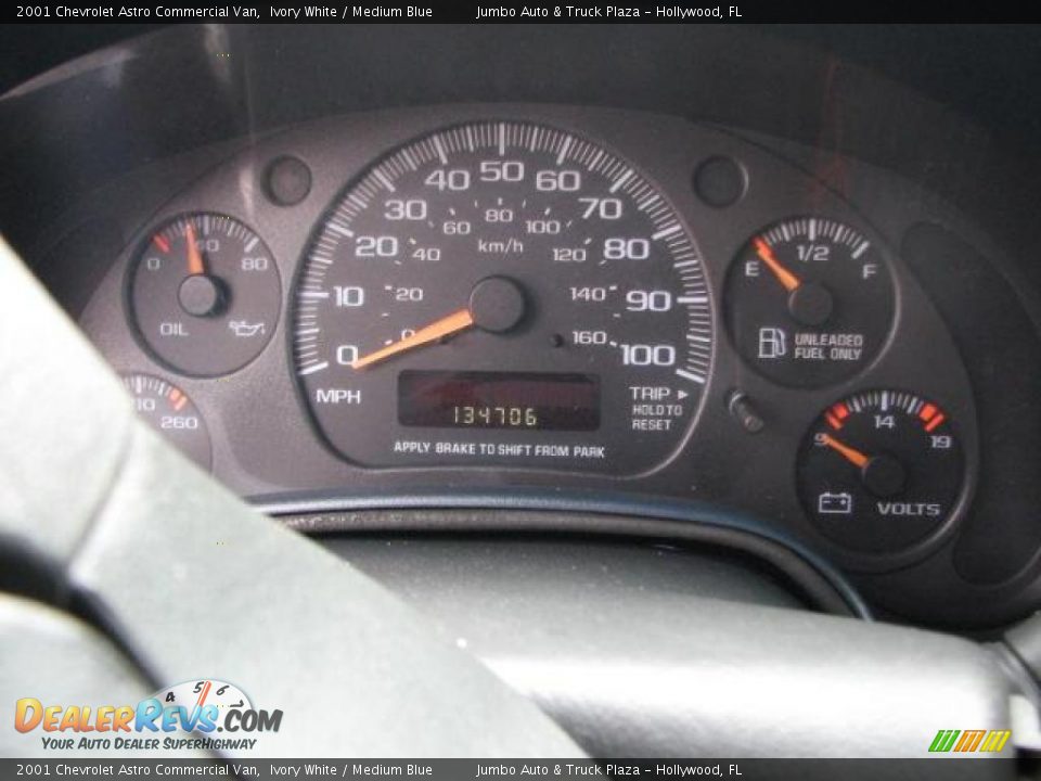2001 Chevrolet Astro Commercial Van Ivory White / Medium Blue Photo #16