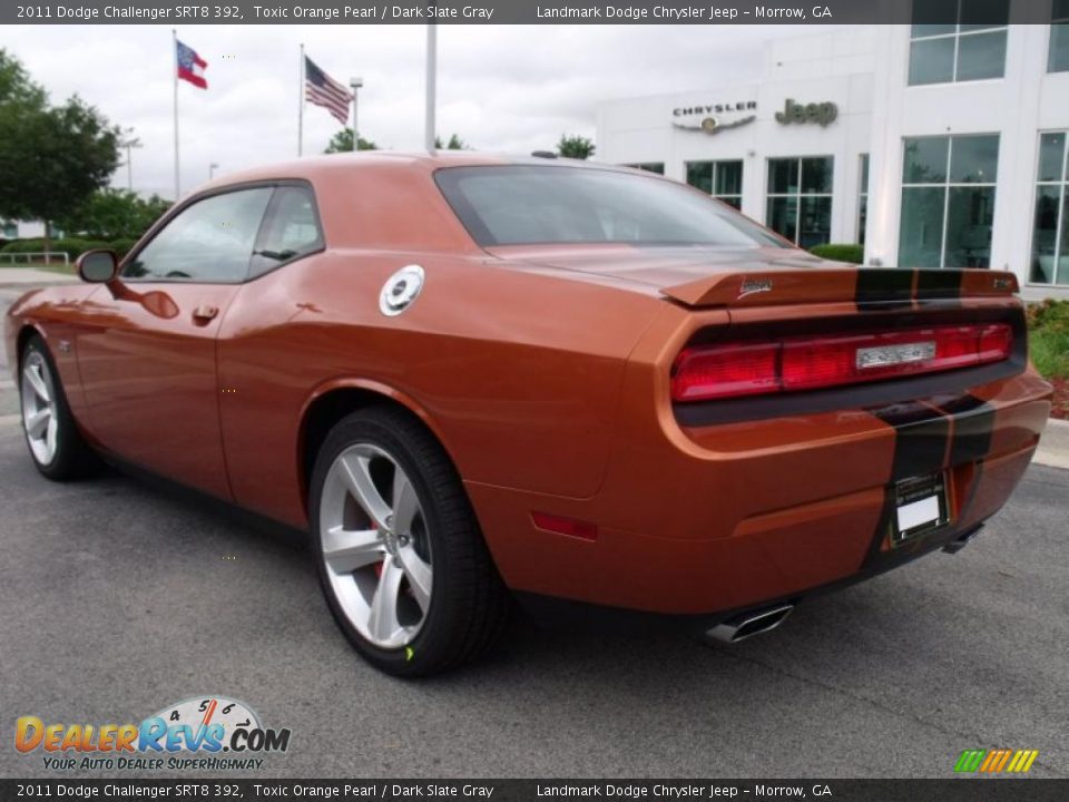 2011 Dodge Challenger SRT8 392 Toxic Orange Pearl / Dark Slate Gray Photo #2