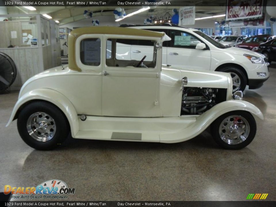 Pearl White 1929 Ford Model A Coupe Hot Rod Photo #4