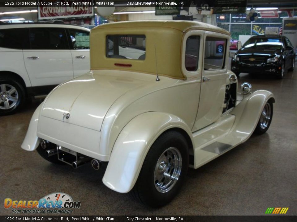 Pearl White 1929 Ford Model A Coupe Hot Rod Photo #5