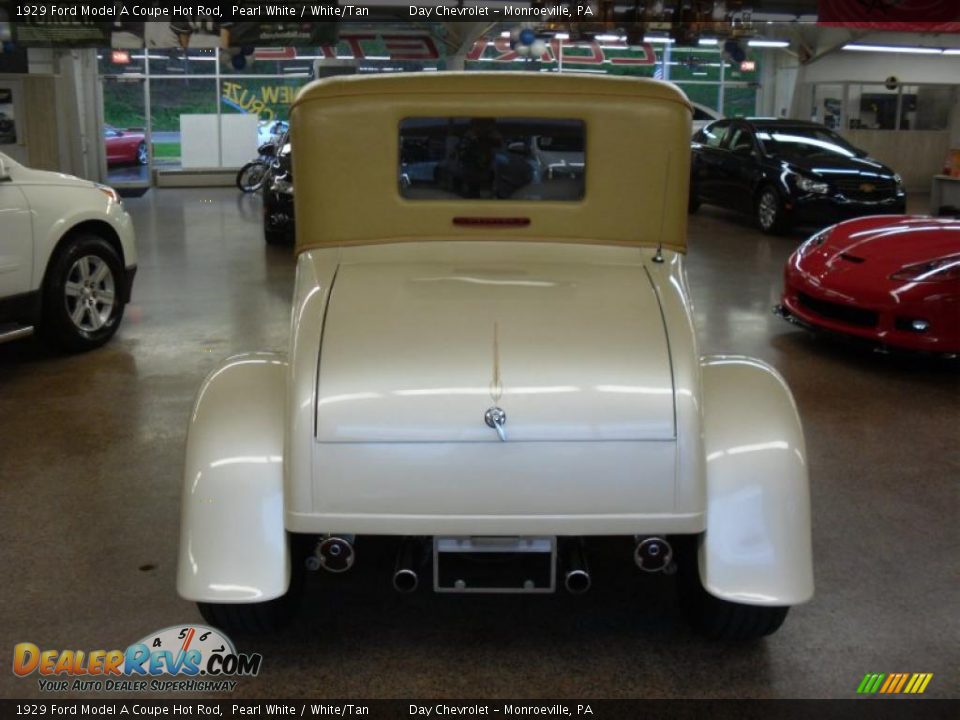 Pearl White 1929 Ford Model A Coupe Hot Rod Photo #6