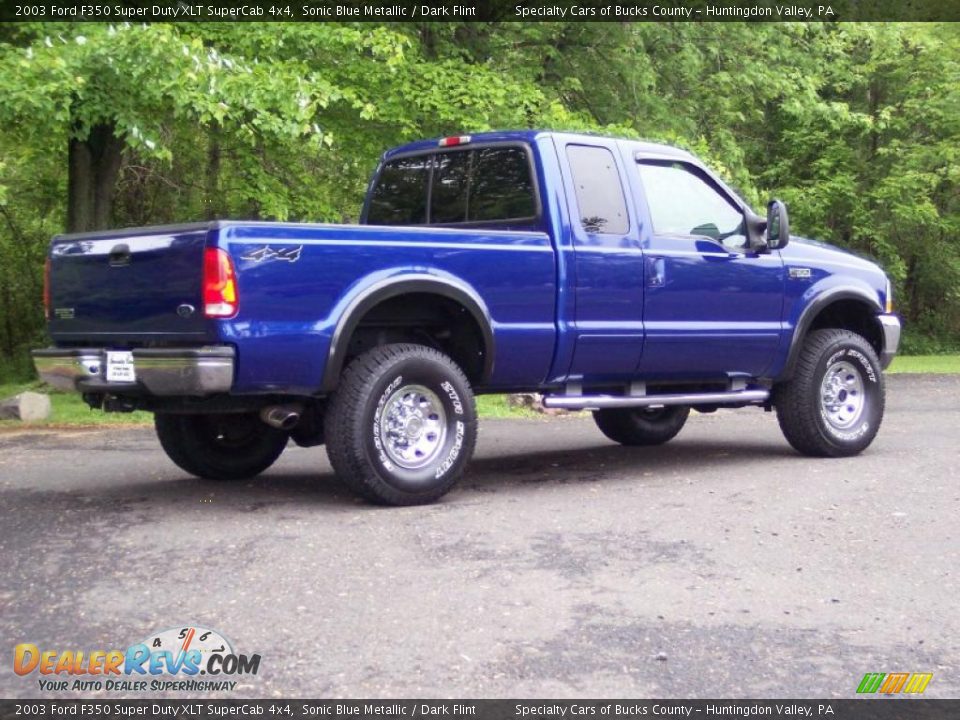 Sonic Blue Metallic 2003 Ford F350 Super Duty XLT SuperCab 4x4 Photo #14