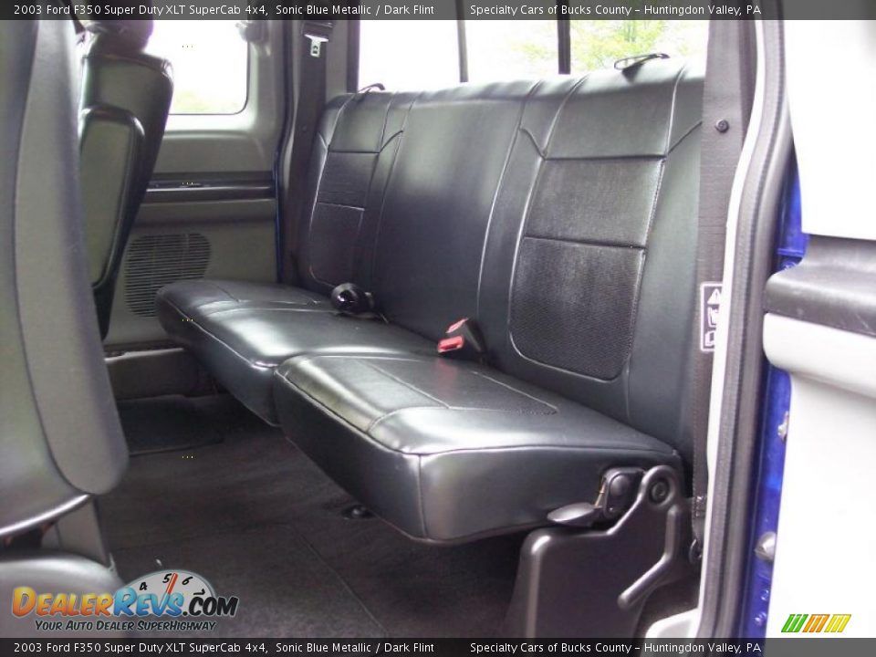 Dark Flint Interior - 2003 Ford F350 Super Duty XLT SuperCab 4x4 Photo #35