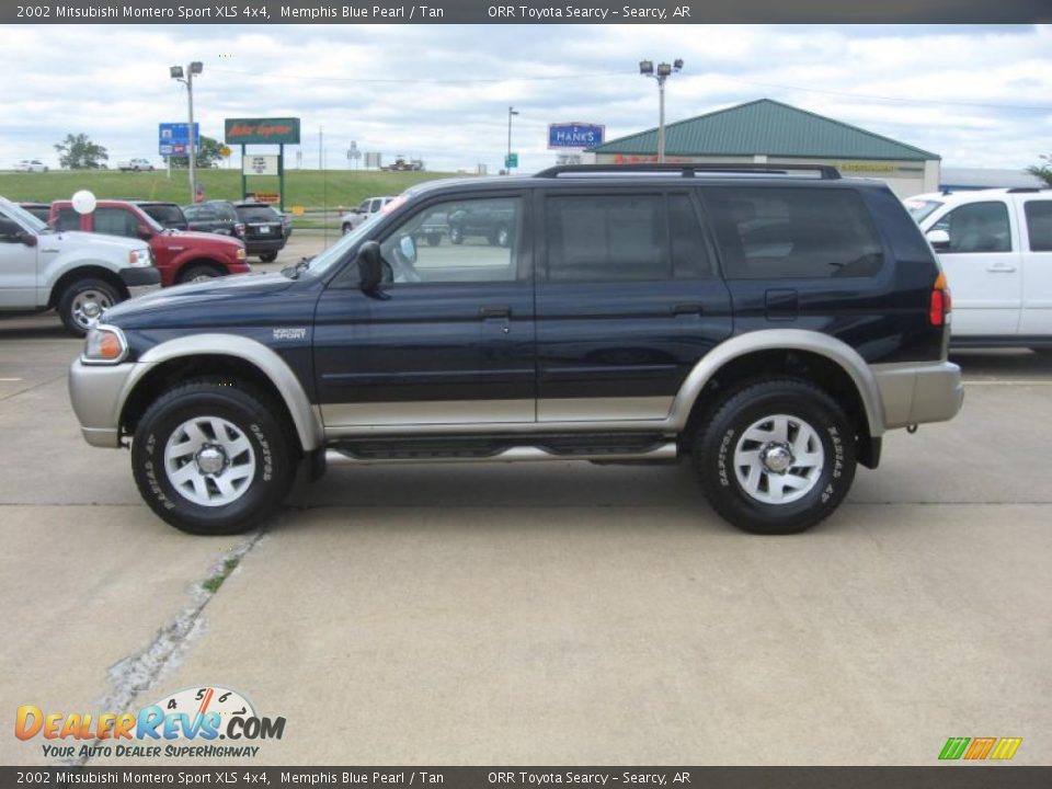 Memphis Blue Pearl 2002 Mitsubishi Montero Sport XLS 4x4 Photo #4