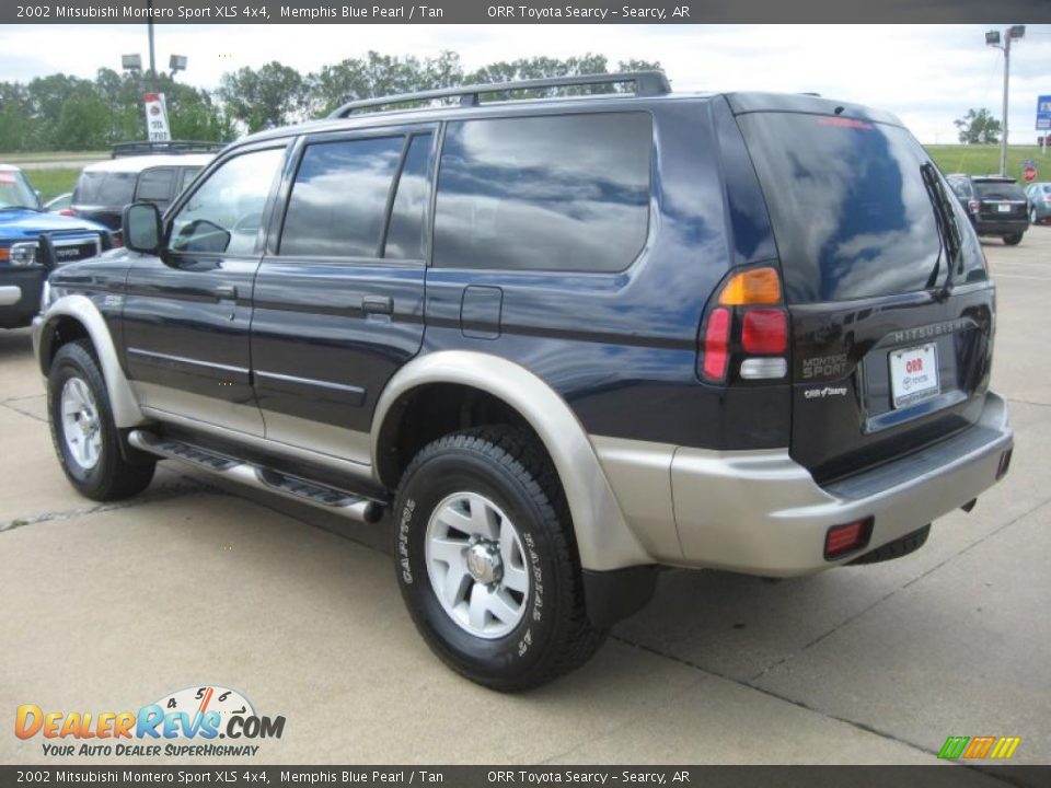 2002 Mitsubishi Montero Sport XLS 4x4 Memphis Blue Pearl / Tan Photo #5