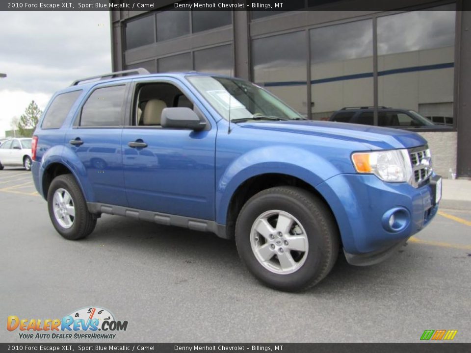 2010 Ford Escape XLT Sport Blue Metallic / Camel Photo #7